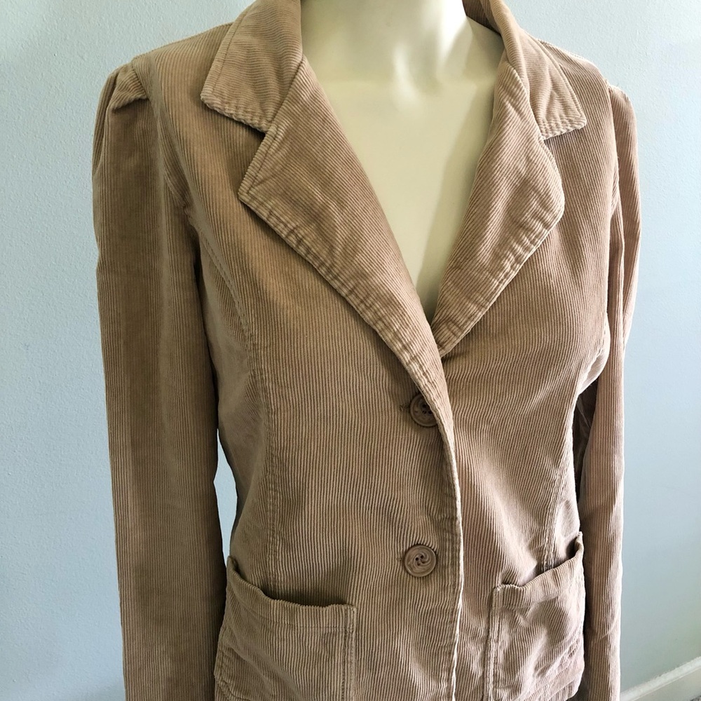 Vintage Charlotte Russe Tan Corduroy Women's Blazer